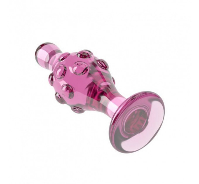 Стеклянная Анальная пробка 4.5 " Glass Romance Dildo Pink