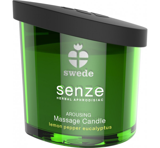 Свеча для массажа Swede Arousing - Лимон, перец, эвкалипт (большая/XL, 150 мл)