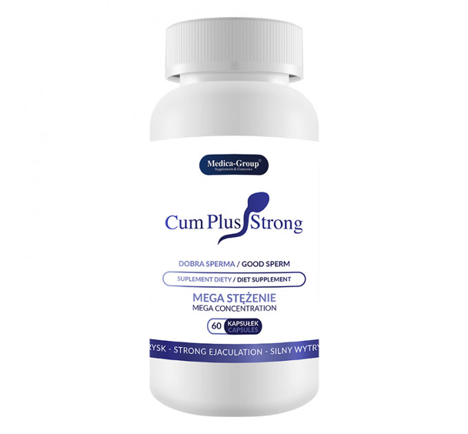 Таблетки Cum Plus Strong для увеличения количества и качества спермы, 60 капсул