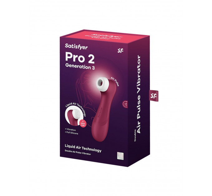 Вакуумный клиторальный стимулятор SATISFYER PRO 2 GENERATION 3 WITH LIQUID AIR WINE