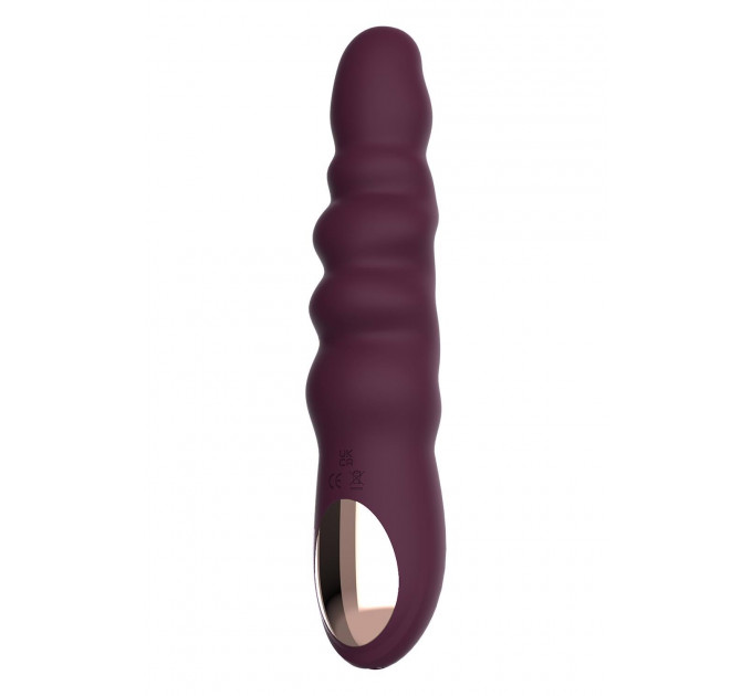 Класичний вібратор рельєфний Dream Toys ESSENTIALS Ripped Power Vibe, фіолетовий