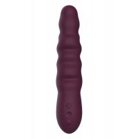 Вибратор классический рельефный Dream Toys ESSENTIALS Ripped Power Vibe, фиолетовый