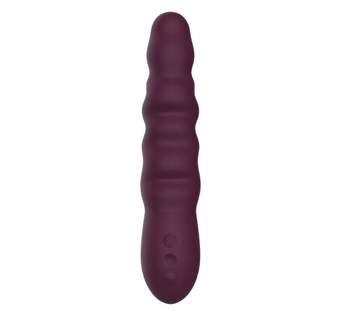 Класичний вібратор рельєфний Dream Toys ESSENTIALS Ripped Power Vibe, фіолетовий