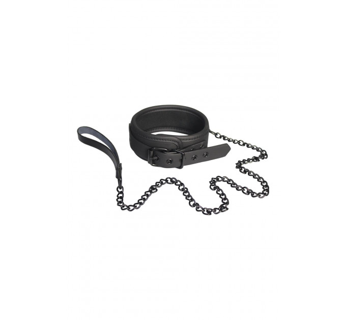 Ошейник с поводком BLAZE COLLAR AND CHAIN BLACK