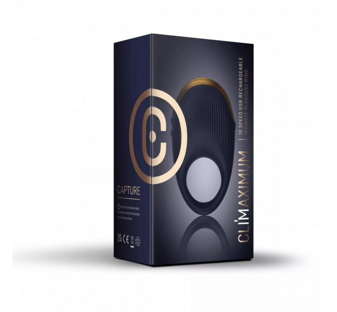 Вибрирующее кольцо на пенис Capture Vibrating Silicone Cock Ring силиконовое