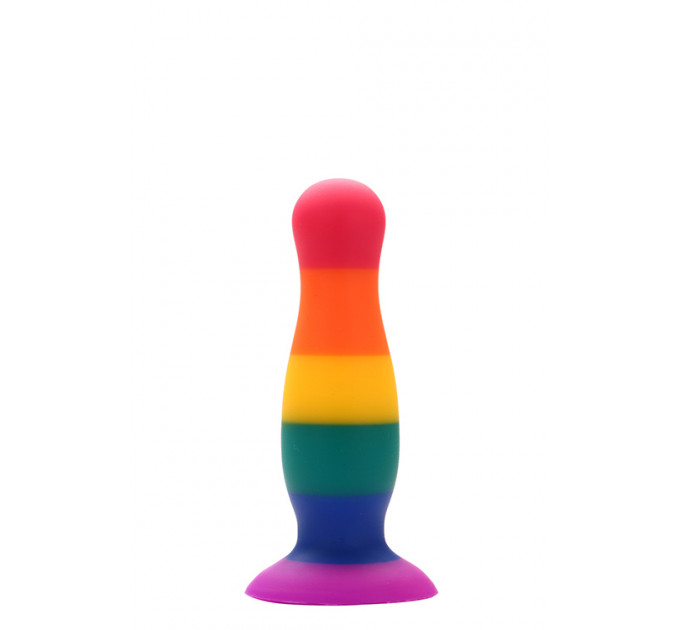 Радужная анальная пробка COLOURFUL LOVE PLUG