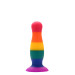 Радужная анальная пробка COLOURFUL LOVE PLUG