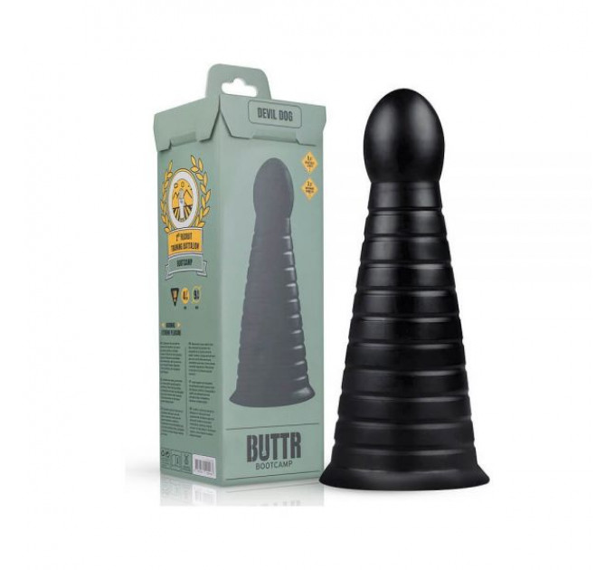Велика анальна пробка-конус Buttr Devil Dog Butt Plug
