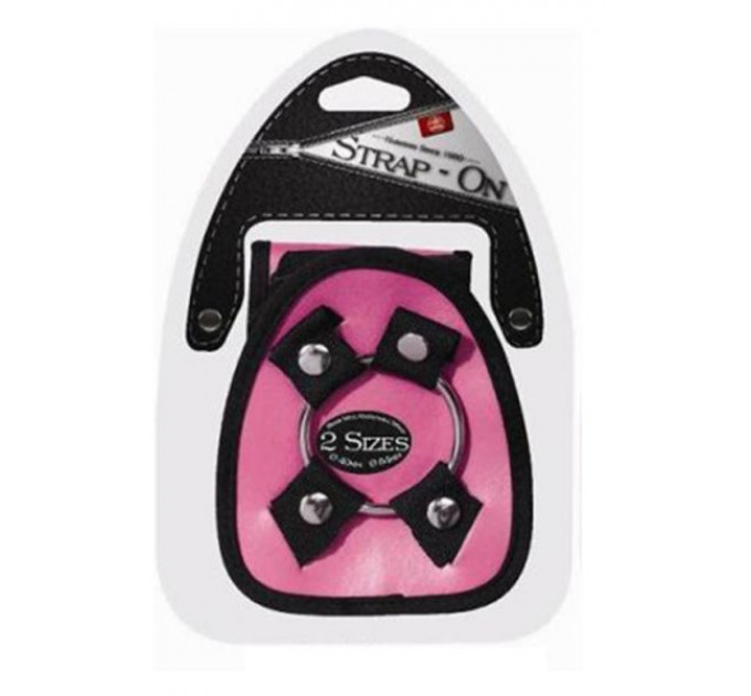 Трусики HARNESS з кільцями STRAP ON HARNESS PINK