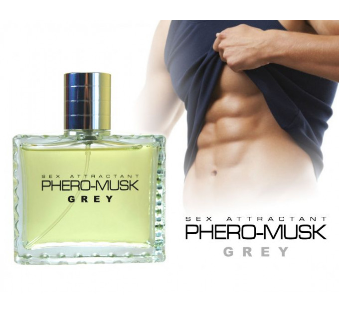 Духи з феромонами чоловічі Aurora PHERO-MUSK GREY, 100 мл