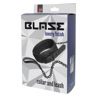 Ошейник с поводком BLAZE COLLAR AND CHAIN BLACK