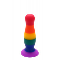Радужная анальная пробка COLOURFUL LOVE PLUG