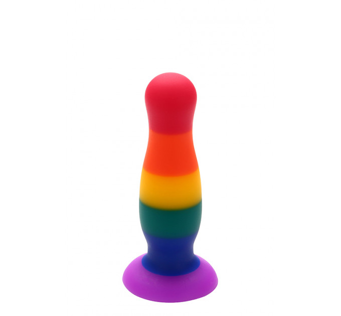Радужная анальная пробка COLOURFUL LOVE PLUG