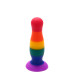 Радужная анальная пробка COLOURFUL LOVE PLUG