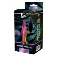 Анальна пробка з вібрацією скляна конусна Dream Toys GLAMOUR GLASS
