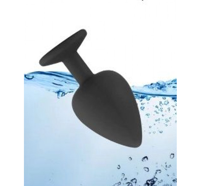 Анальная пробка Black Silicone light Violet, S