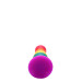 Радужная анальная пробка COLOURFUL LOVE PLUG