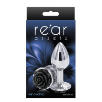 Анальний корок NS Novelties REAR ASSETS ROSE SMALL BLACK