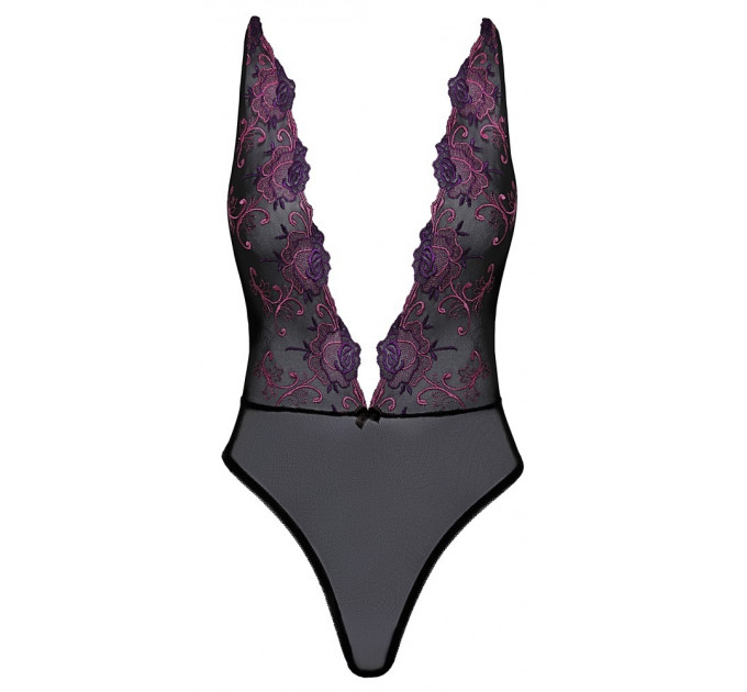 Боди с вырезом Body Embroidery S/M