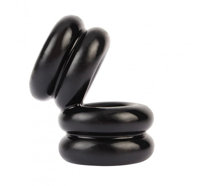 Подвійне ерекційне кільце Chisa GK Power Dual Chubby Support Ring, чорний
