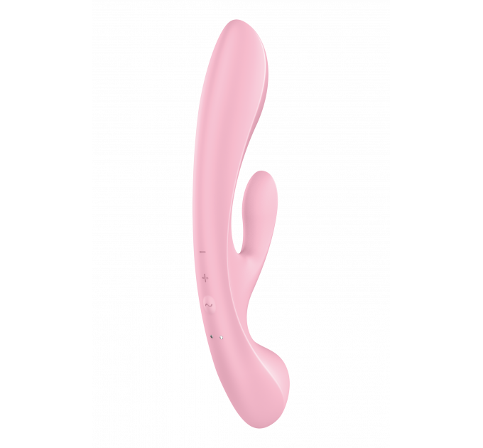 Двойной вибратор кролик SATISFYER TRIPLE OH PINK