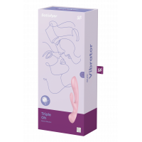 Подвійний вібратор кролик Satisfyer Triple Oh рожевий