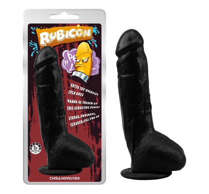 Фаллоимитатор на присоске Chisa Rubicon "Brunet Trick Penis" 25 см, черный