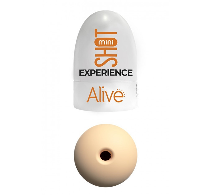 Карманный мастурбатор Alive Mini Shot Experience бежевый