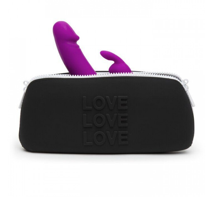 Кейс для хранения секс игрушек Happy Rabbit LOVE Medium Silicone Zipper Storage Case