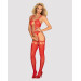 Комбинезон Obsessive Bodystocking G313 czerwony S/M/L