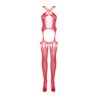 Комбінезон Obsessive Bodystocking G313 czerwony S/M/L