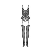 Комбінезон сітка Obsessive Bodystocking G139, чорний, One Size