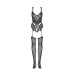 Комбинезон сетка Obsessive Bodystocking G139, черный, One Size