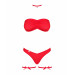 Новогодний костюм Obsessive Kissmas set красный, S/M
