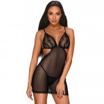 Пеньюар Obsessive Millagro и стринги S/M