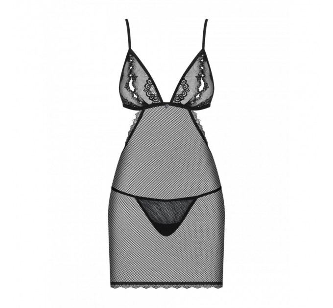 Пеньюар Obsessive Millagro и стринги S/M