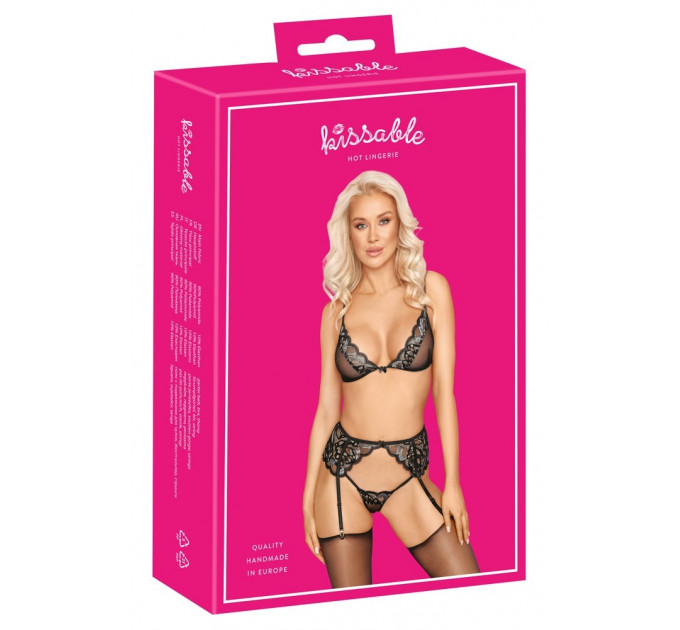 Кружевной комплект Kissable Suspender L/XL