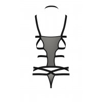 Корсет із стреп-стрічками HAGAR CORSET black S/M - Passion
