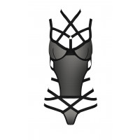 Корсет із стреп-стрічками HAGAR CORSET black S/M - Passion
