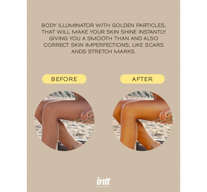 Крем шиммер для тела с ароматом ванили INTT Sexy Glow