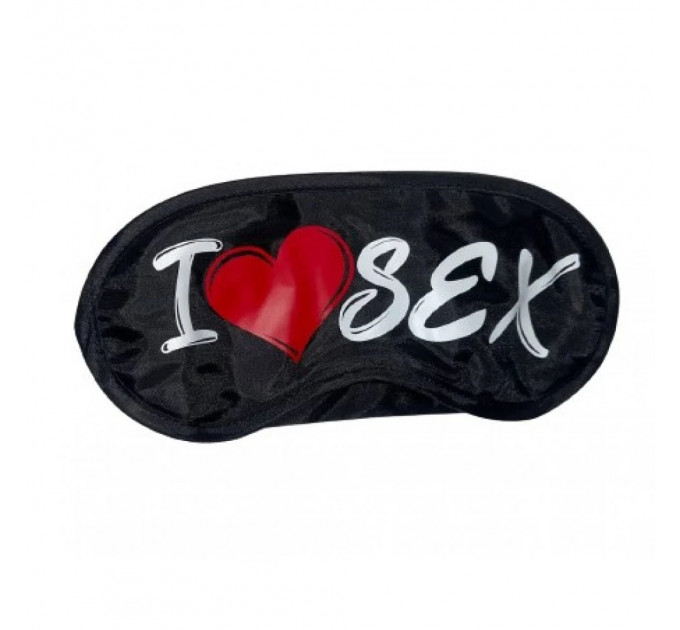 Маска на глаза с надписью " I LOVE SEX"