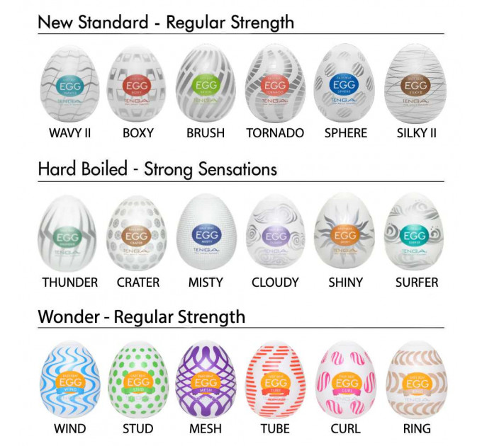 Мастурбатор яйцо TENGA EGG SILKY II