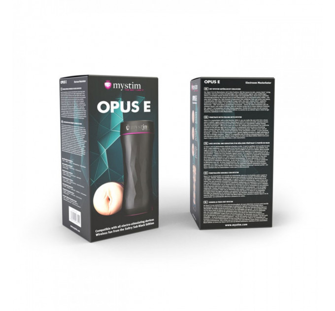 Мастурбатор вагина для электростимуляции Mystim Opus E Vagina, черный