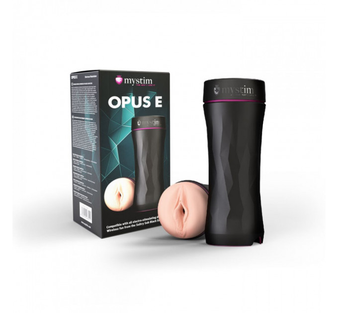 Мастурбатор вагина для электростимуляции Mystim Opus E Vagina, черный