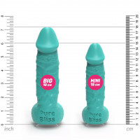 Мыло член на присоске Pure Bliss BIG бирюзовый, 18 см