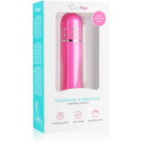 Міні-вібратор зі стразами Easytoys, рожевий, 11.4 х 2.4 см