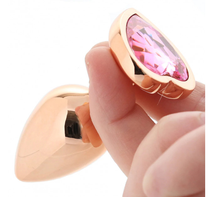 Набор анальных пробок с камнем Rear Assets Trainer Kit Heart Pink