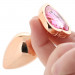 Набор анальных пробок с камнем Rear Assets Trainer Kit Heart Pink