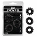 Набір ерекційних обручок Chisa GK Power Cock Rings Set, чорні, 3 шт.