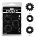 Набір ерекційних обручок Chisa GK Power Cock Rings Set, чорні, 3 шт.